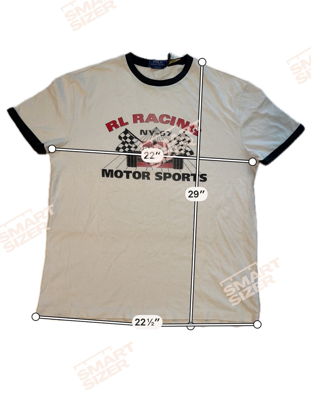 Polo Ralph Lauren RL Racing Motorsports Ringer Graphic T-Shirt NWT Men’s M - Picture 4 of 5